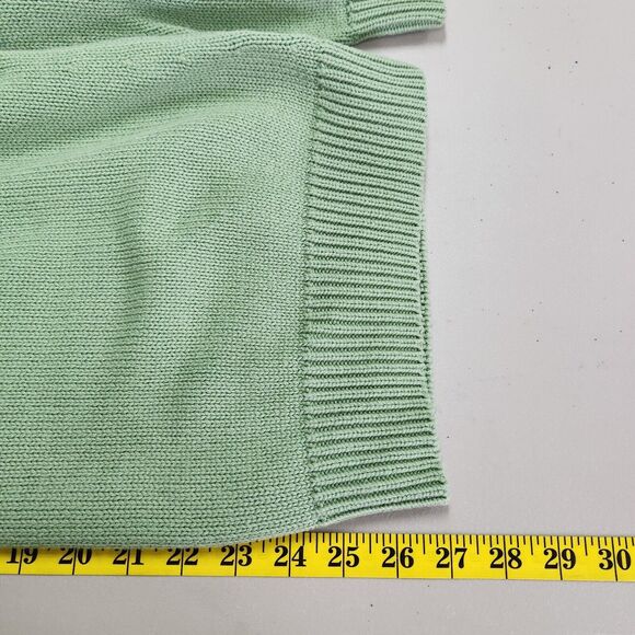 Vintage Julianne Sweater Size XL Green Leaves Crewneck Nature Art to Wear - Picture 9 of 11